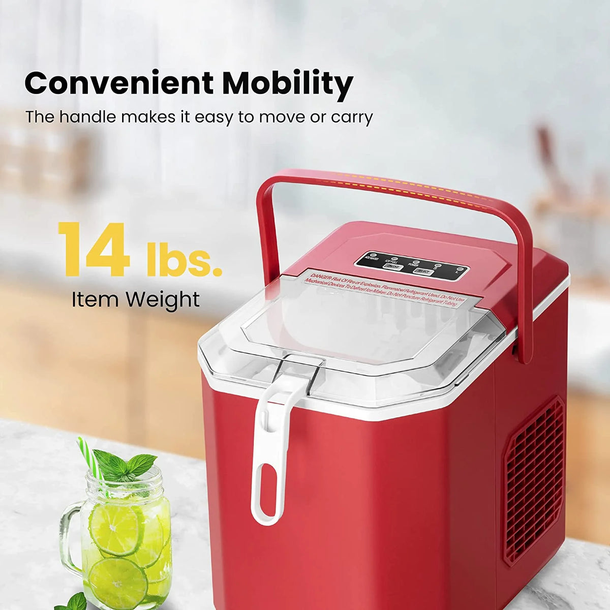 Portable Countertop Ice Maker with Scoop W5976