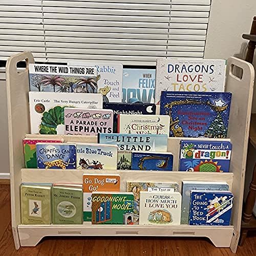 Large Montessori Wooden Bookshelf Y17468