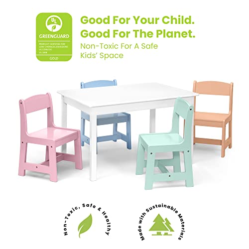 White Table with 4 Chairs A114483