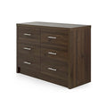 Faux Wood 6 Drawer Double Dresser N5697