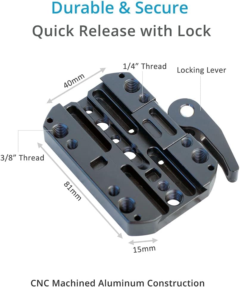 Camera Jib Crane Mount Clamp with Quick Release Plate V55212