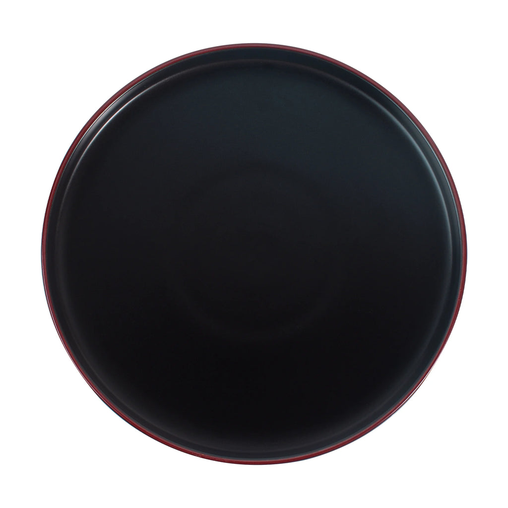 Matte Black 12-Piece Stoneware Dinnerware Set C913