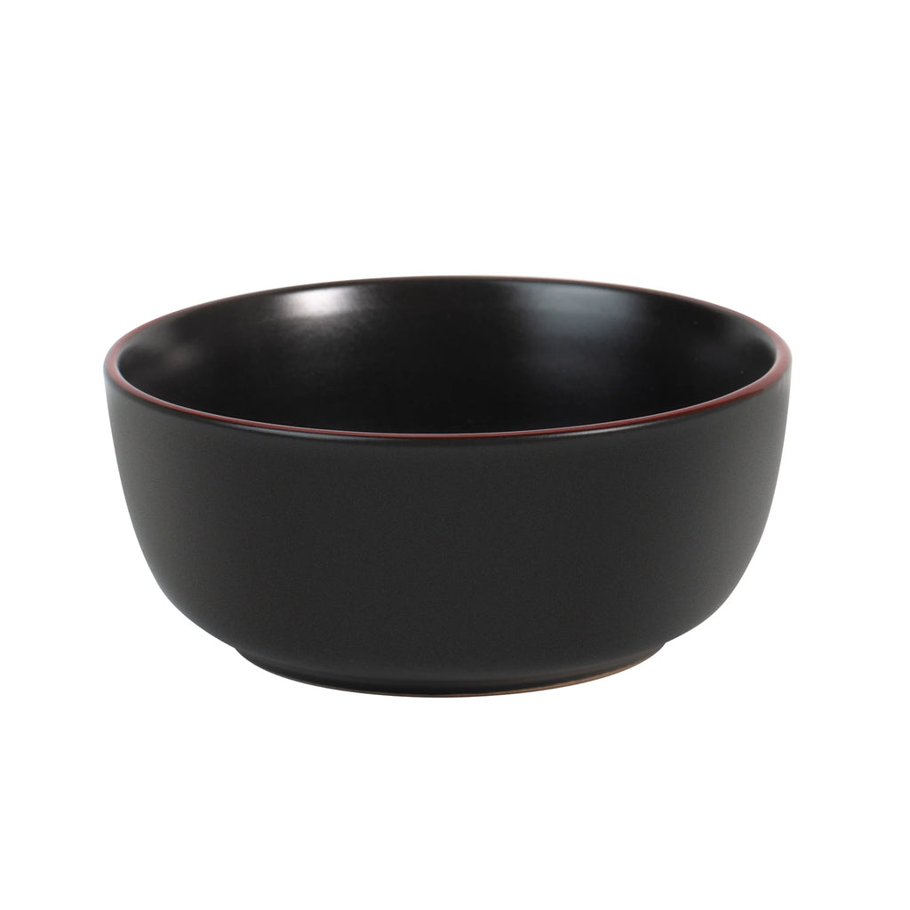 Matte Black 12-Piece Stoneware Dinnerware Set C913