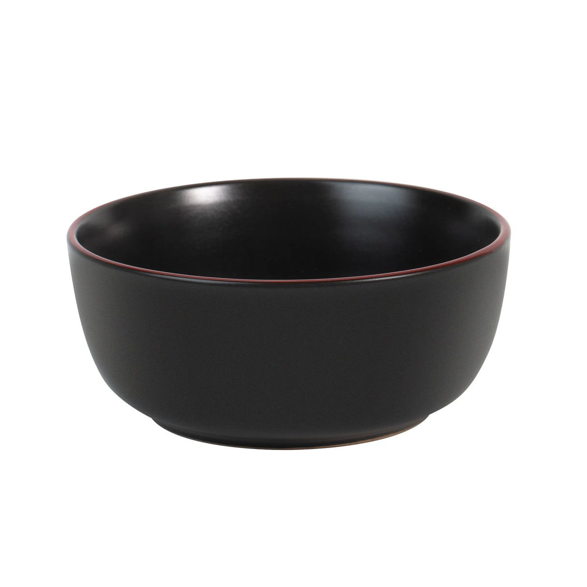 Matte Black 12-Piece Stoneware Dinnerware Set C913