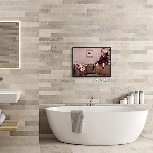 Black White Bathroom Canvas Wall Art Prints 12x16in Unframed S14440