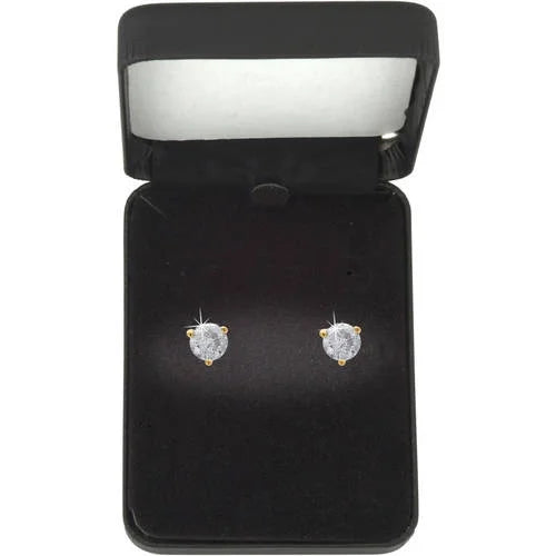 1/4 Carat T.W. Round Diamond Martini Stud Earrings in 14K White Gold C22876