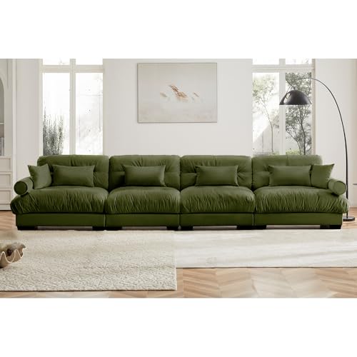 130" Modular Sectional Sofa with Movable Ottoman C54439
