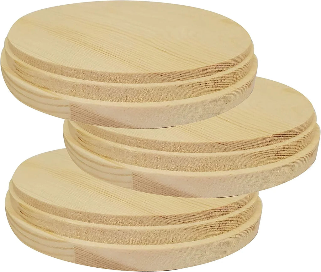 Natural Pine Unfinished Wood Plaque 5 Inch 2 Pcs J709