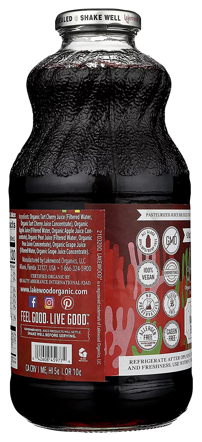 Tart Cherry Blend 32 fl oz Pure Fruit Juice Nectar Blend V95778