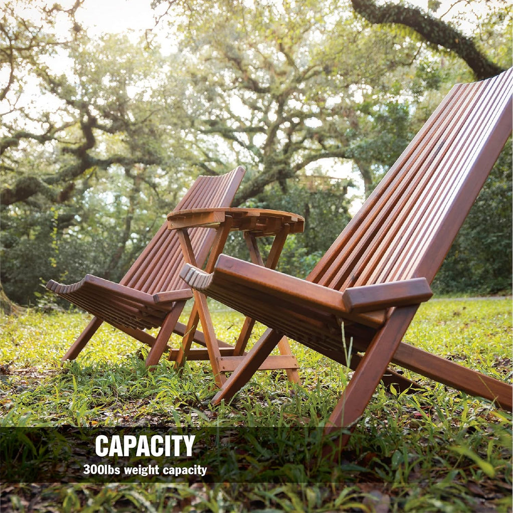 Folding Acacia Wood Outdoor Chair A18221