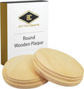 Natural Pine Unfinished Wood Plaque 5 Inch 2 Pcs J709