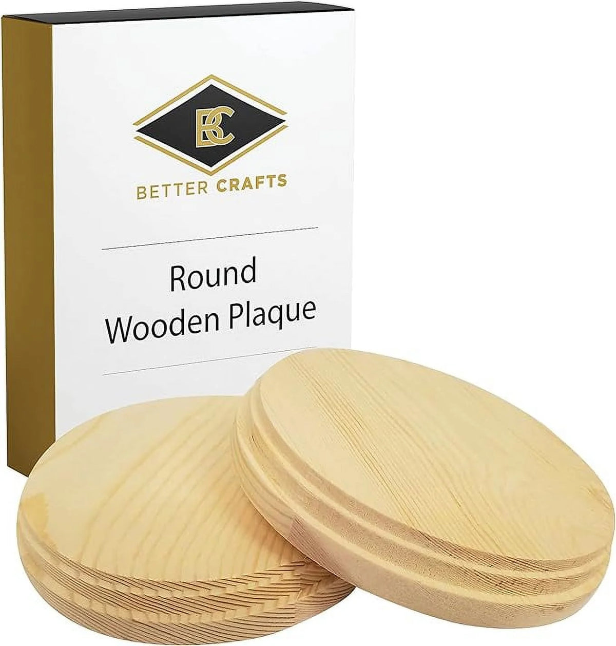 Natural Pine Unfinished Wood Plaque 5 Inch 2 Pcs J709