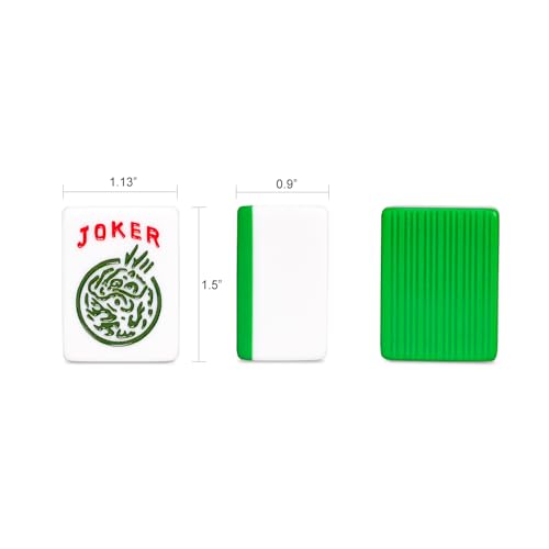 Mahjong Tile Set with 166 Numbered Ivory Tiles L985
