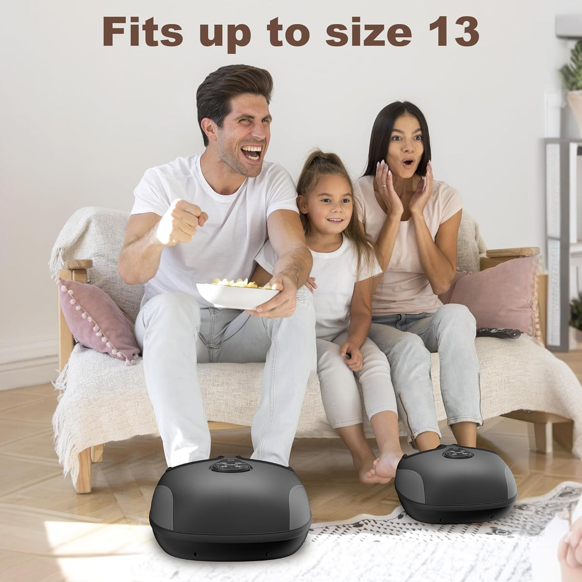 Electric Foot Massager with Heat, Deep Kneading, Compression, Vibration, Remote Control P91959