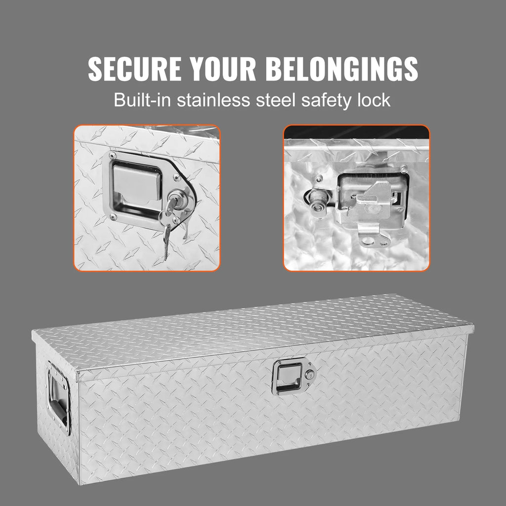 Heavy Duty Aluminum Bar Tread Truck Tool Box K3587