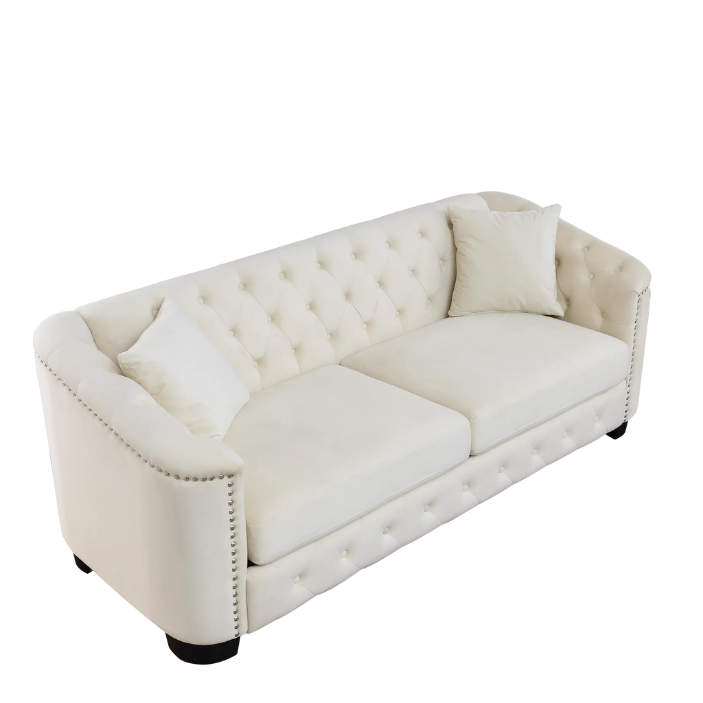 Velvet Beige 3-seater + 2-seater Combination Sofa M898