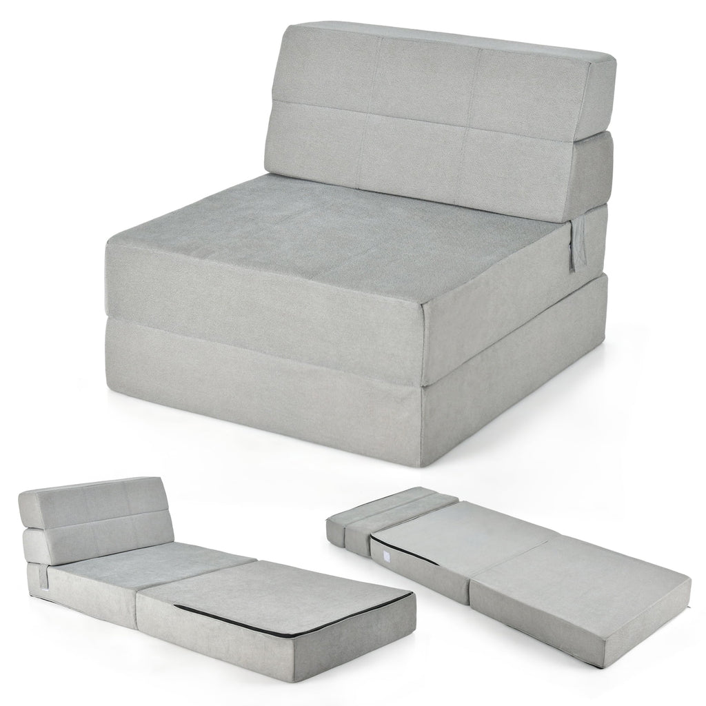 Grey Convertible Sleeper Chair I664494