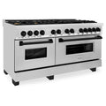 60 Dual Fuel Range in Stainless Steel with Black Matte Accents G6052