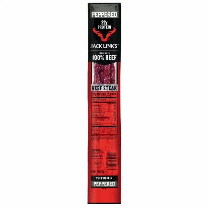 2 OZ Peppered Beef Steak Jerky E5698