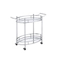 Clear Glass Serving Cart Y716746