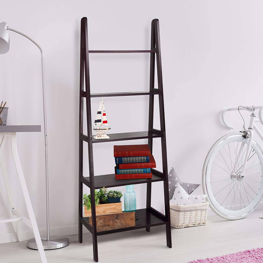 5 Shelf Ladder Bookcase, Espresso G1348