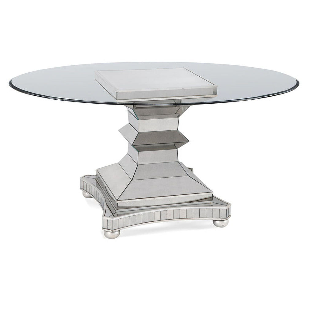 Mirrored Metal Dining Table Q29513