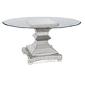 Mirrored Metal Dining Table Q29513