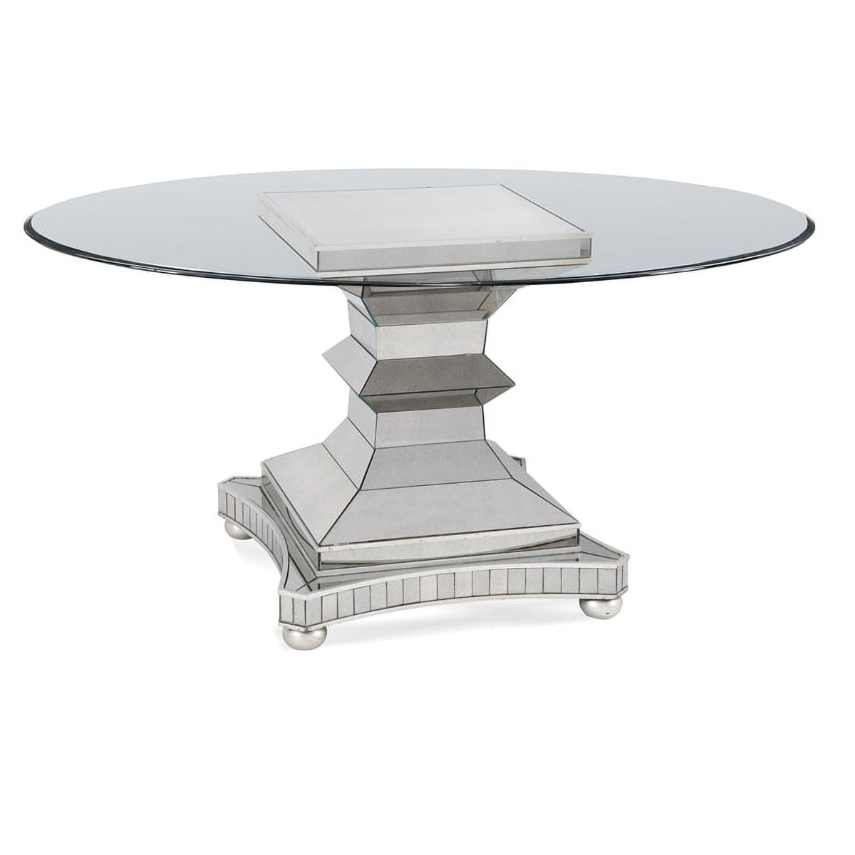Mirrored Metal Dining Table Q29513