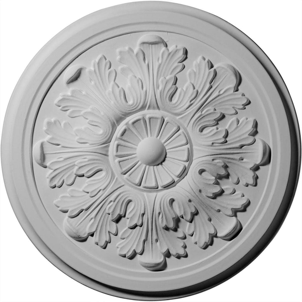 12 3/4 inch x 7/8 inch Ceiling Medallion, Hand-Painted Crackle Z187