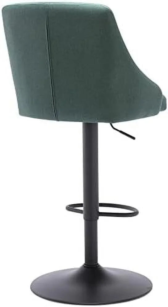 Swivel Fabric Tufted Barstool with Back, Light Grey X981060