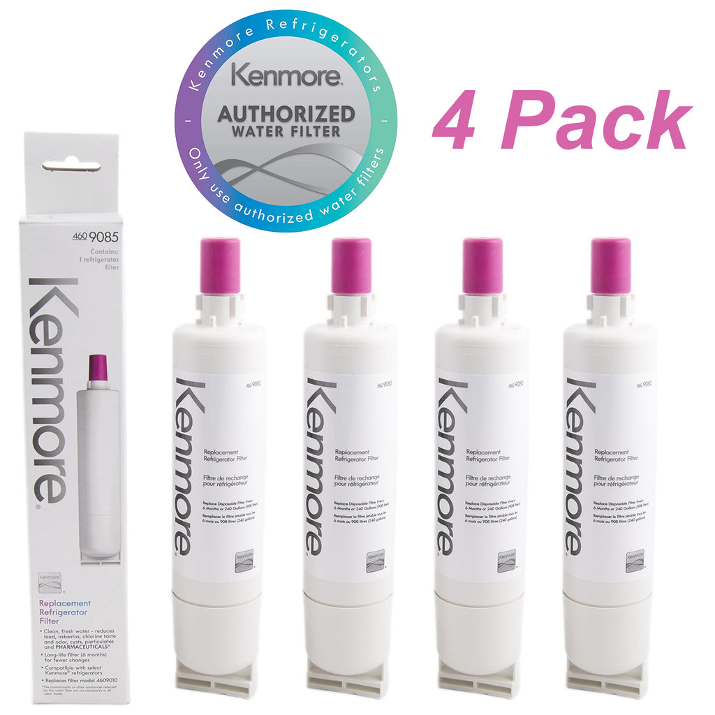 4 Pack Refrigerator Water Filter Replacement F907127