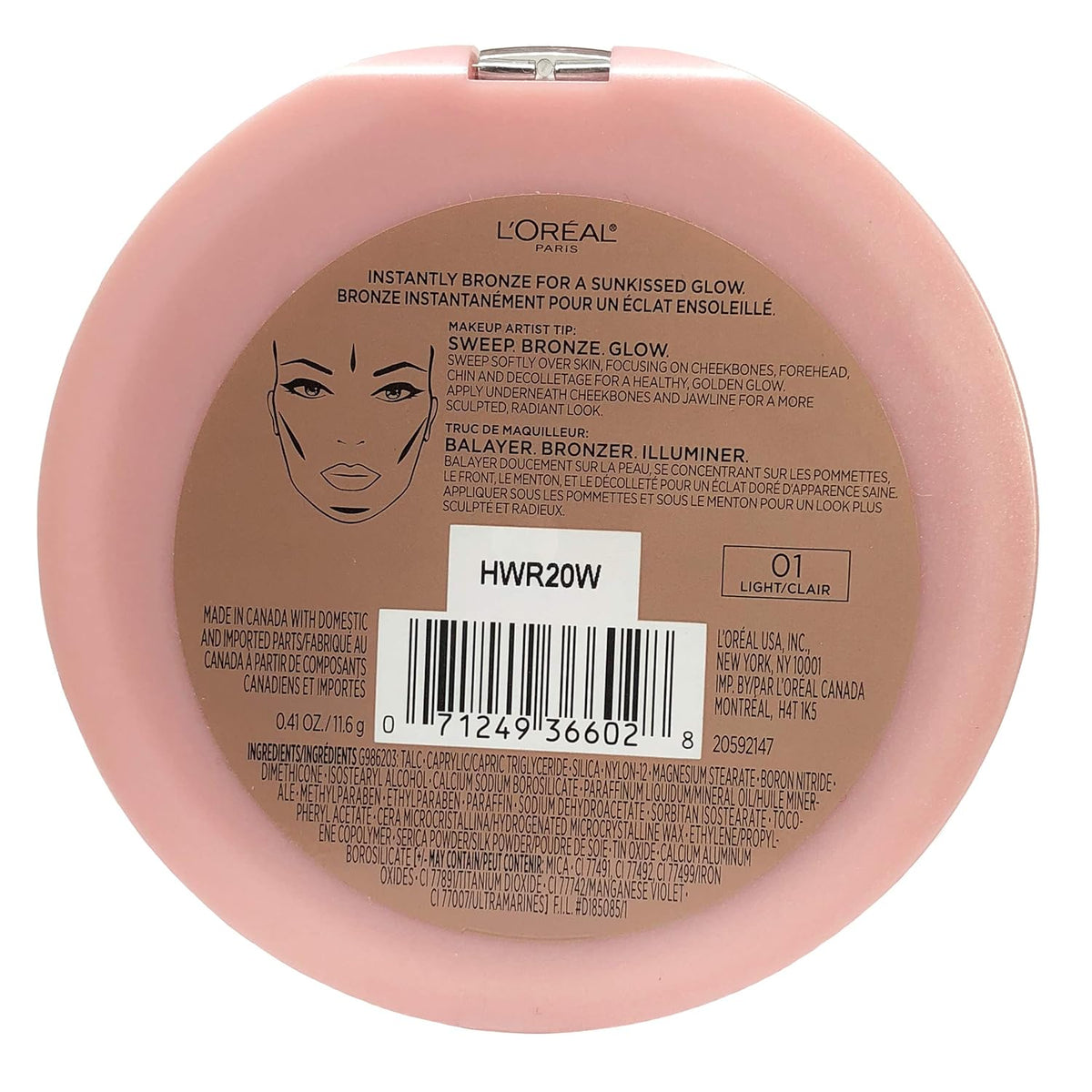 Light 0.41 Fluid Ounce Bronzer O544080