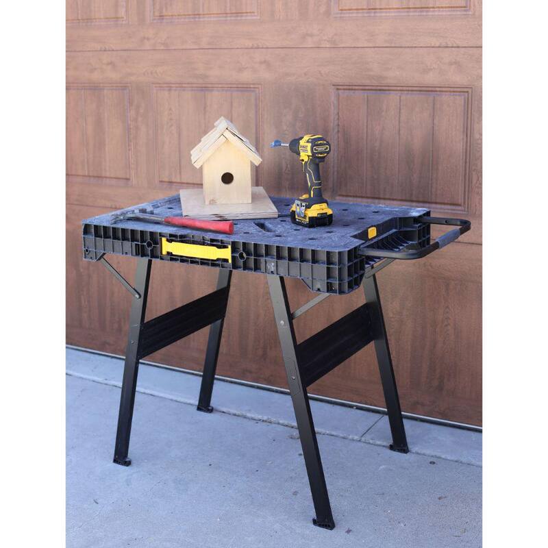 Plastic Folding Sawhorse Workbench N77540