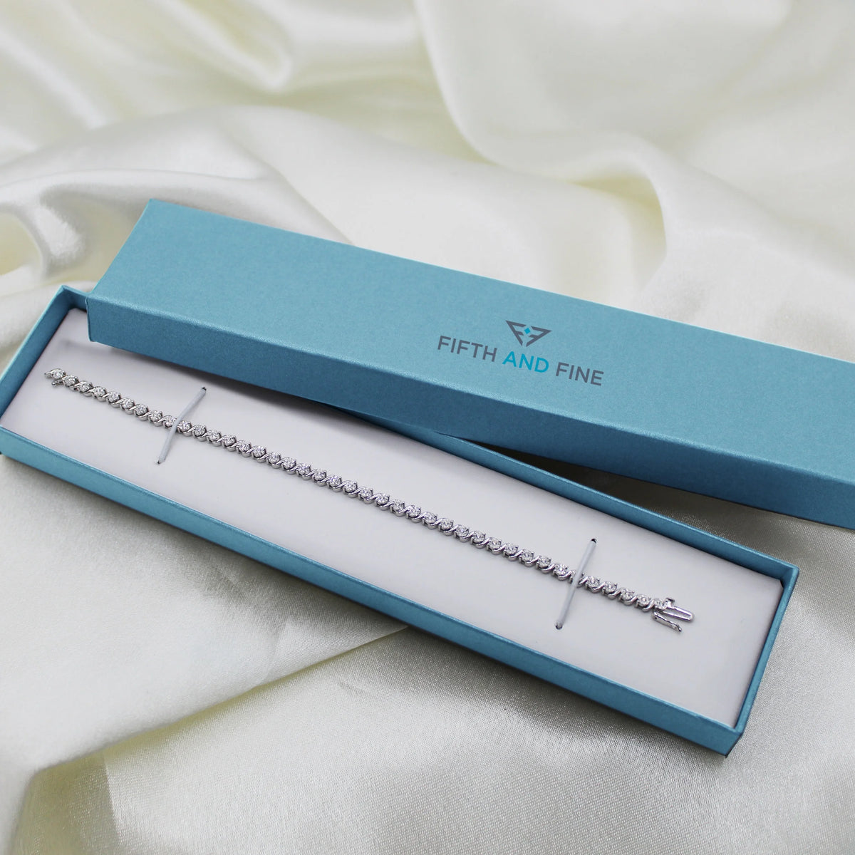 1/3 Carat tw Natural Diamond Tennis Bracelet in 925 Sterling Silver (7 Inches) J962471