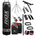 5ft Black Boxing Punch Bag & Mitts Cardio Workout Kit P80441