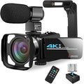 4K 56MP Video Camera with IR Night Vision 18X Digital Zoom 3.0 Inch LCD Touch Screen Video Recorder B56426
