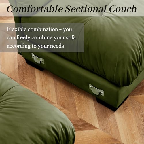 130" Modular Sectional Sofa with Movable Ottoman C54439