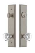 Satin Nickel Entry Set with Knob F726