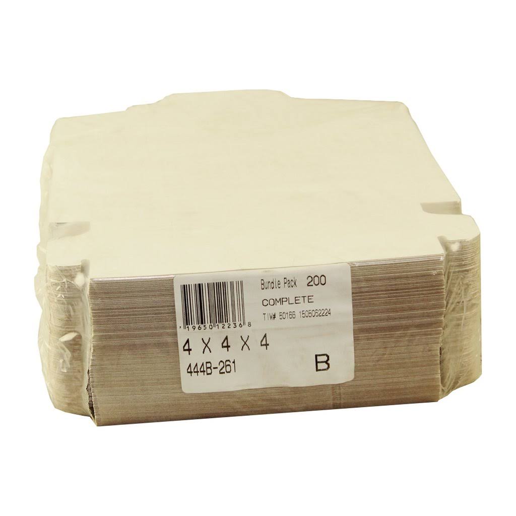 White Bakery Box, 4 x 4 x 4 inch R1672