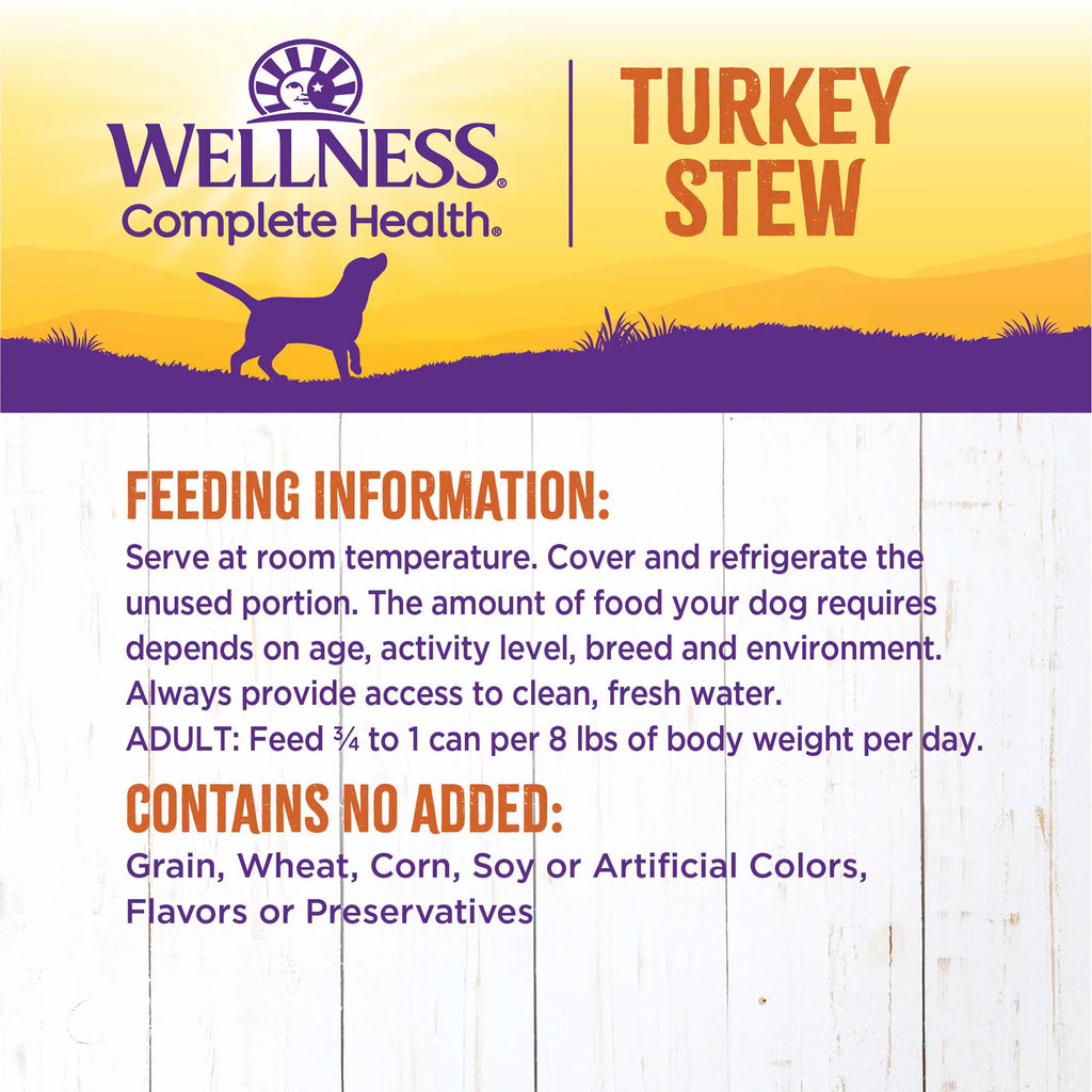 Natural Canned Dog Food Turkey Stew 12.5 Ounce Pack of 12 G918427