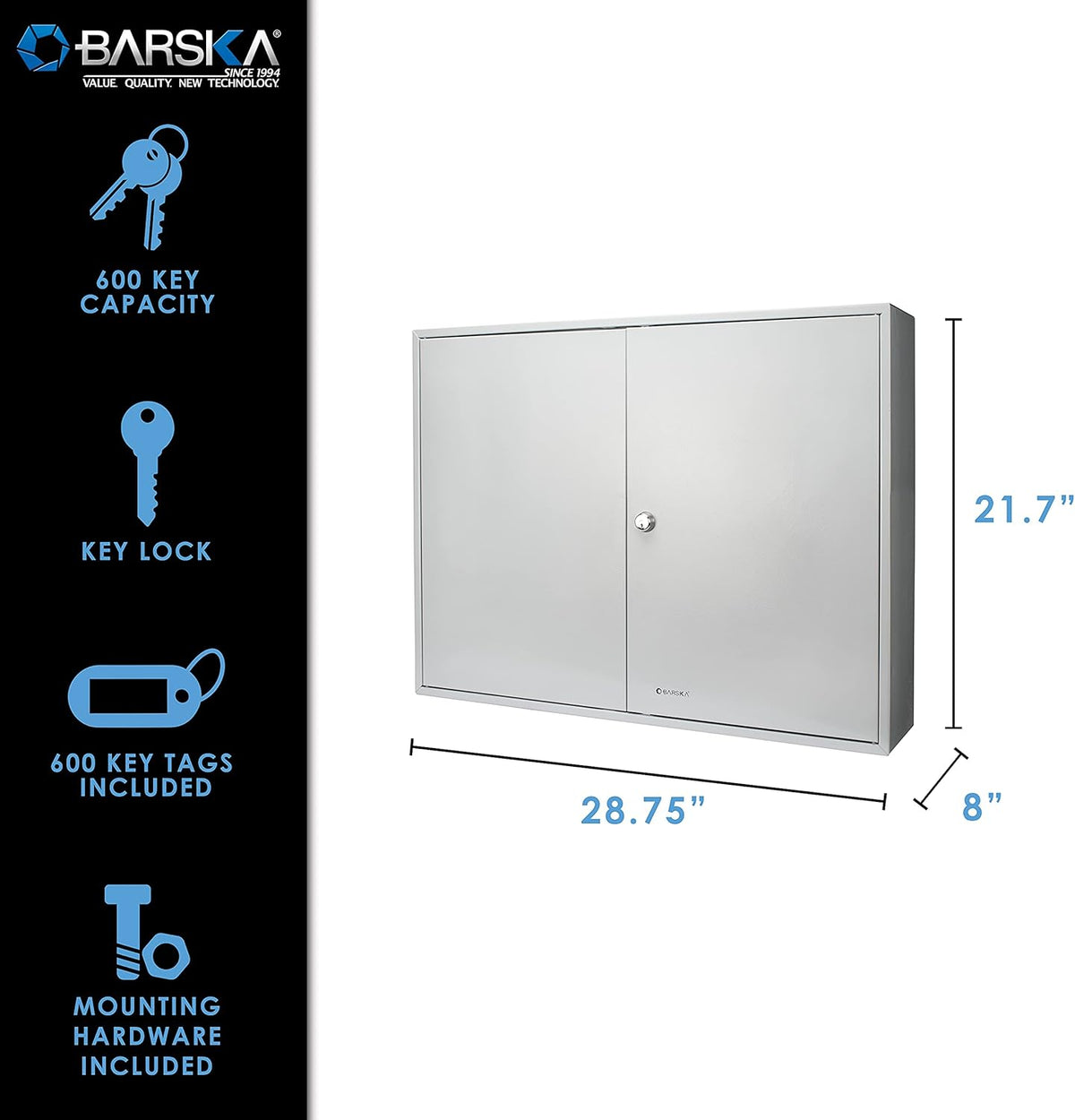 600 Position Key Cabinet with Key Lock I385324