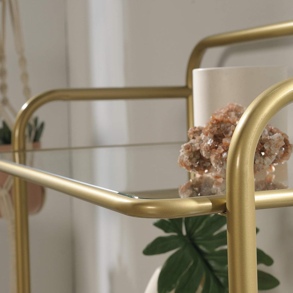 Bookcase, Satin Gold Finish R881098