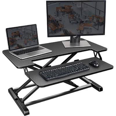 Brown Standing Desk Conversion Unit U276409