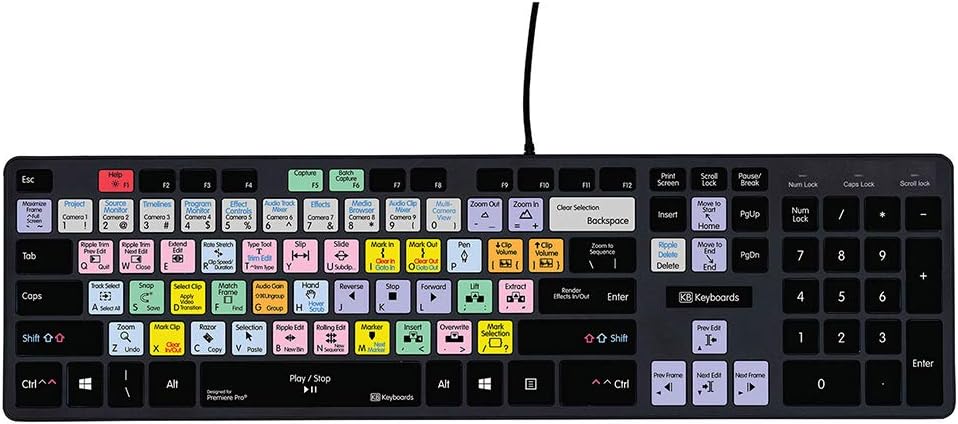 Slimline Editing Mechanical Keyboard for Windows PC V883