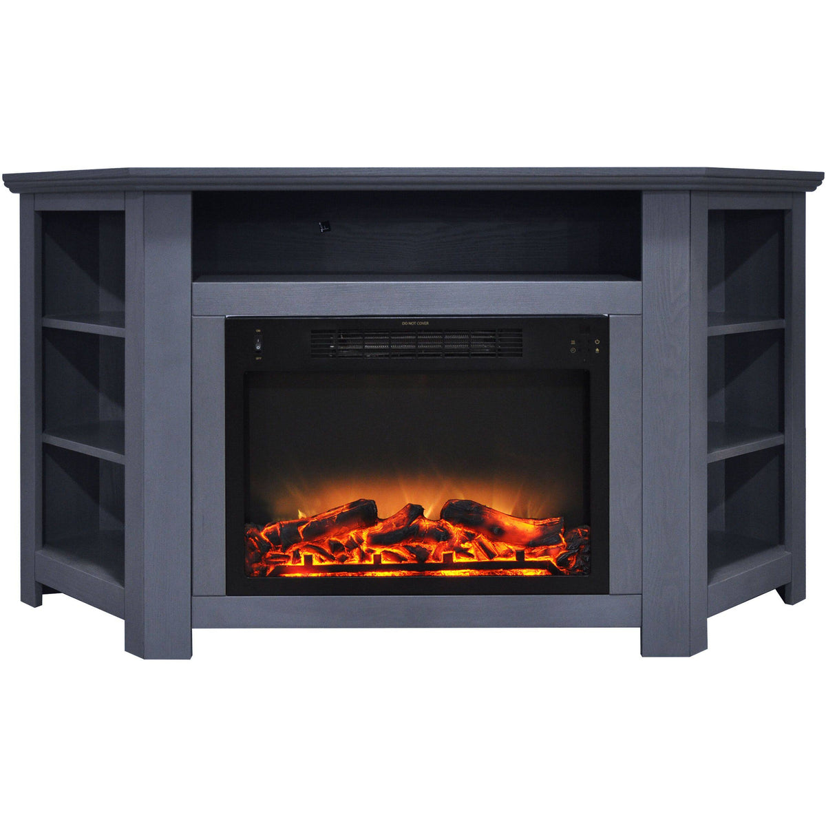 Electric Corner Slate Blue Fireplace S8177