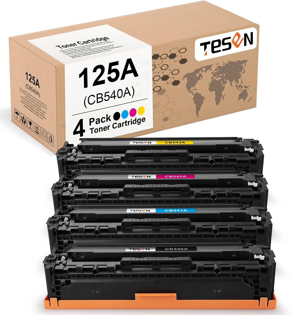 4 Packs Toner Cartridge T839687