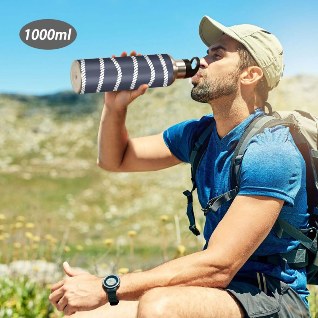 20 OZ Stainless Steel Vacuum Insulated Water Bottle with Straw Lid V243330