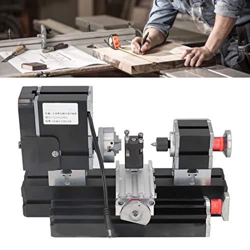 12VDC 60W 12000RPM Micro Lathe Machine with Drill Chuck V19371