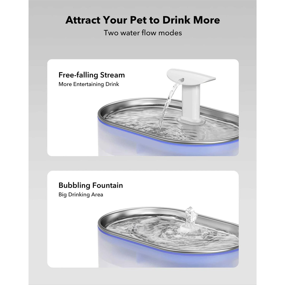 Cat Water Fountain 71fl oz Ultra Quiet N9077