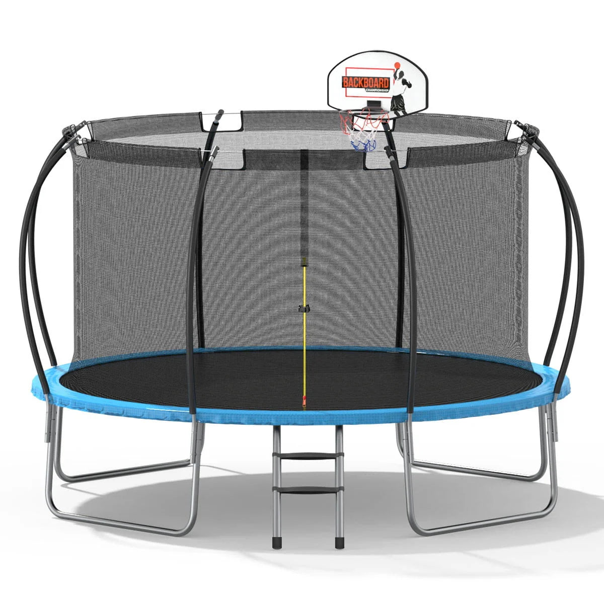 12 ft Trampoline with Enclosure and Basketball Hoop M554051